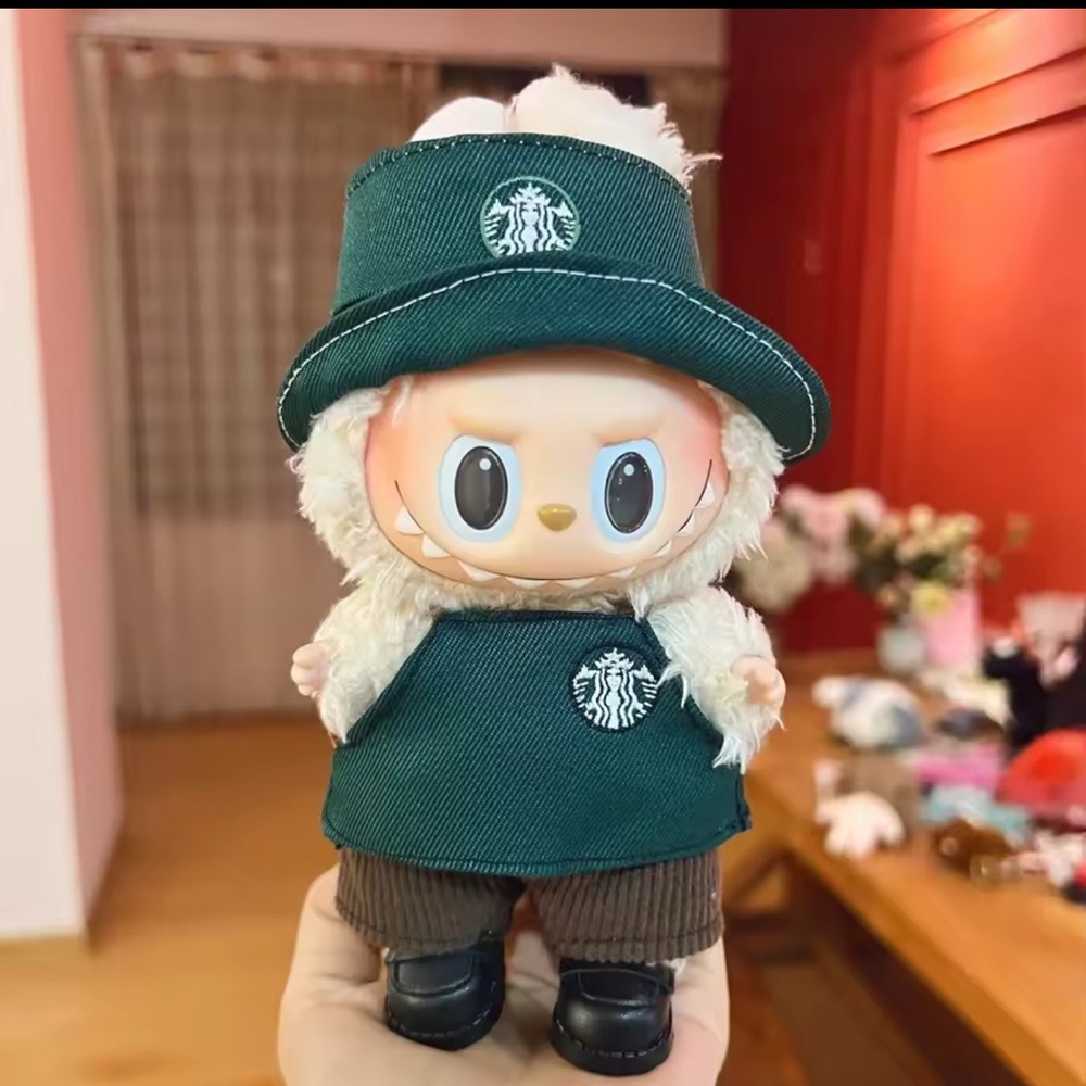 Green and Brown Outfit with hat for Doll “DOLL Not Include.New